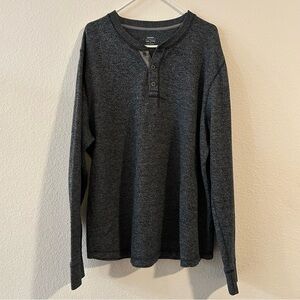 Old Navy Charcoal Henley Shirt